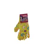 ZIELONE RĘKAWICE OCHRONNE ROBOCZE OGRODOWE DAMSKIE GUMOWANE S - 5