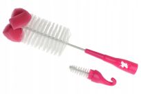 AKUKU DŁUGA SZCZOTKA SZCZOTECZKA DO MYCIA CZYSZCZENIA BUTELKI BUTELEK SMOCZKÓW Z GĄBKĄ NIEBIESKA - 8