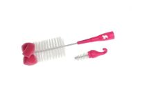 AKUKU DŁUGA SZCZOTKA SZCZOTECZKA DO MYCIA CZYSZCZENIA BUTELKI BUTELEK SMOCZKÓW Z GĄBKĄ NIEBIESKA - 6