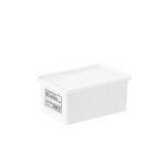 POJEMNIK ŁAZIENKOWY M SIMPLO BIAŁY NA PROSZEK DO PRANIA KAPSUŁKI KLAMERKI ORGANIZER UNIWERSALNY Z ETYKIETAMI - 2