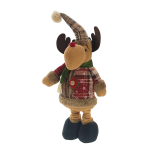 DUŻA FIGURKA DEKORACJA ŚWIĄTECZNA NA ŚWIĘTA BOŻE NARODZENIE STOJĄCA TELESKOPOWY REGULOWANY RENIFER - 4