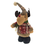 DUŻA FIGURKA DEKORACJA ŚWIĄTECZNA NA ŚWIĘTA BOŻE NARODZENIE STOJĄCA TELESKOPOWY REGULOWANY RENIFER - 2