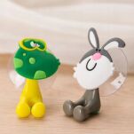 ŚWINKA WIESZAK UCHWYT BEZINWAZYJNY NA SZCZOTECZKĘ SZCZOTKĘ DO MYCIA ZĘBÓW DLA DZIECKA NA PRZYSSAWKĘ BEZ WIERCENIA - 9