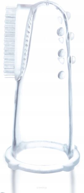 SZCZOTECZKA SILIKONOWA NA PALEC DO MYCIA DZIĄSEŁ ZĄBKÓW NIEMOWLĄT