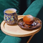 DREWNIANA TACA STOLIK PÓŁKA NA KANAPĘ SOFĘ PODKŁADKA PODSTAWKA NA OPARCIE - 4