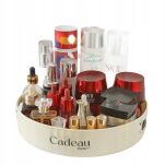 KREMOWA PÓŁKA TACA TACKA OBROTOWA OBRACANA ORGANIZER OBRACANY NA KOSMETYKI PRZYPRAWY DO SZAFKI SZAFY - 5