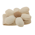 BIAŁY KWIATEK UCHWYT UPINACZ DO ZASŁON ZAPIĘCIE 3D DEKORACJA NA OKNO POKÓJ DZIECIĘCY 2szt - 3