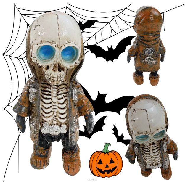 SZKIELET KOŚCIOTRUP SZKIELETOR CZASZKA CZACHA OZDOBA DEKORACJA HALLOWEEN DZIEŃ CHŁOPAKA 18-TKA WZ. D