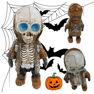SZKIELET KOŚCIOTRUP SZKIELETOR CZASZKA CZACHA OZDOBA DEKORACJA HALLOWEEN DZIEŃ CHŁOPAKA 18-TKA WZ. D