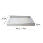 WYSUWANA PÓŁKA DO SZAFKI KUCHENNEJ DO KUCHNI REGULOWANA ROZSUWANA NA BOKI 30-54CM ORGANIZER DO SZAFKI - 11