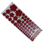 NAKLEJKI ŚCIENNE KWIATY I MOTYLE SAMOPRZYLEPNE DEKORACJE NA MEBLE I ŚCIANY ARKUSZ 60SZT CIEMNY BRĄZ - 2