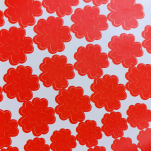 NAKLEJKI ŚCIENNE KWIATY I MOTYLE SAMOPRZYLEPNE DEKORACJE NA MEBLE I ŚCIANY ARKUSZ 60SZT  CZERWONY - 4