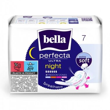 PODPASKI HIGIENICZNE EXTRA-SOFT NIGHT SUPERCHŁONNE ABSO-CORE AIR Z OCHRONĄ BOCZNĄ