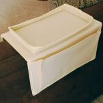 KREMOWA TACA NA KANAPĘ OPARCIE SOFĘ PODKŁADKA PODSTAWKA PRZYBORNIK ORGANIZER NA PILOTY AKCESORIA - 3