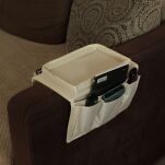 KREMOWA TACA NA KANAPĘ OPARCIE SOFĘ PODKŁADKA PODSTAWKA PRZYBORNIK ORGANIZER NA PILOTY AKCESORIA - 5