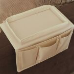 KREMOWA TACA NA KANAPĘ OPARCIE SOFĘ PODKŁADKA PODSTAWKA PRZYBORNIK ORGANIZER NA PILOTY AKCESORIA - 2