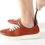 SOLIDNA PLASTIKOWA ŁYŻKA DO BUTÓW ZAKŁADANIA OBUWIA DZIECIĘCEGO DAMSKIEGO MĘSKIEGO LEKKA MAŁA CZARNA - 3