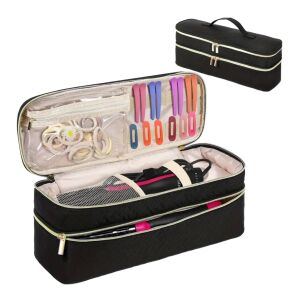 KUFEREK KOSMETYCZKA DAMSKA ORGANIZER NA SUSZARKĘ PROSTOWNICĘ AKCESORIA DO WŁOSÓW