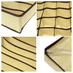 BEŻOWY POJEMNIK WKŁAD ORGANIZER DO SZUFLADY NA BIELIZNĘ UBRANIA SKARPETKI ZESTAW DO SZUFLAD 4 SZTUKI - 14