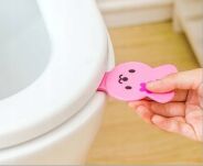 UCHWYT HACZYK DO PODNOSZENIA UNOSZENIA DESKI SEDESOWEJ KLAPY TOALETY WC KRÓLIK RÓŻOWY SIMPLO - 4