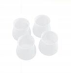 NAKŁADKI NA NOGI KRZESŁA OSŁONKI PODKŁADKI GUMOWE POD MEBLE OCHRONNE SKARPETKI ZESTAW BIAŁE 4 SZT - 2