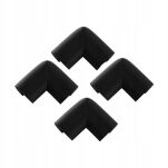 CZARNE ZABEZPIECZENIE OSŁONKI PIANKOWE NAROŻNIKÓW ROGÓW MEBLI STOŁU OSŁONA NA NAROŻNIKI KANTY 4SZT 12MM - 7