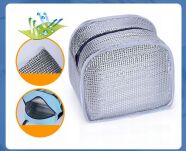 RÓŻOWA TORBA TERMICZNA IZOLACYJNA BOX NA LUNCH JEDZENIE PLAŻĘ PIKNIK TERMOIZOLACYJNA ŚNIADANIOWA - 5