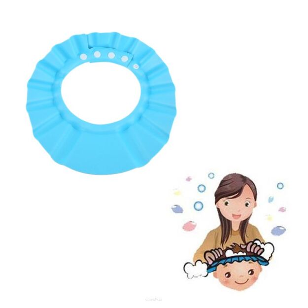RONDO KĄPIELOWE OSŁONKA DO MYCIA GŁOWY WŁOSÓW DASZEK OSŁONA DO KĄPIELI DLA DZIECI DZIECKA REGULACJA