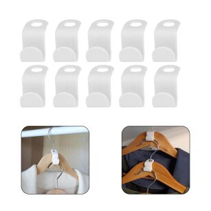 HACZYKI DO WIESZAKA NA UBRANIA PRZEDŁUŻKA ROZSZERZENIE DOKŁADKA DO WIESZAKA SOLIDNA ZESTAW 10SZT