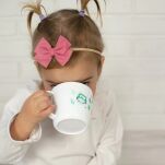 AKUKU LEKKI KUBEK KUBECZEK DO NAUKI PICIA DLA DZIECI PLASTIKOWY NIETŁUKĄCY Z USZKIEM UCHWYTEM 250ML SŁONIK - 3