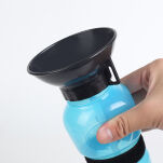 NIEBIESKI BIDON BTELKA DLA PSA Z MISKĄ NA WODĘ 0,5L PODRÓŻNY POIDŁO NA SPACER - 2