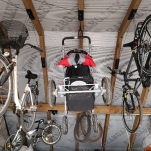 WIESZAK UCHWYT NA ROWER DO SUFITU ROWEROWY WINDA DO ROWERU GARAŻOWY MOCNY 20KG - 3