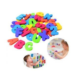 ZABAWKA DO KĄPIELI PIANKOWY ALFABET I CYFRY 36 SZT EDUKACYJNA DO WANNY
