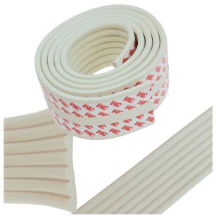 KREMOWA UNIWERSALNA TAŚMA PIANKOWA DO MEBLI PIANKA TAŚMA OCHRONNA OCHRANIACZ ZABEZPIECZENIE NA KANTY NAROŻNIKI STOŁU