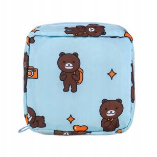 MISIE KOSMETYCZKA PODRÓŻNA DAMSKA SASZETKA ORGANIZER NA PODPASKI WKŁADKI ETUI PODRÓŻNE DO TOREBKI WALIZKI