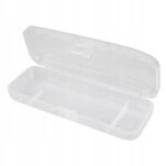 POJEMNIK PODRÓŻNY PUDEŁKO ETUI NA MASZYNKĘ DO GOLENIA DO KOSMETYCZKI TRANSPARENTNE - 5