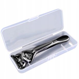 POJEMNIK PODRÓŻNY PUDEŁKO ETUI NA MASZYNKĘ DO GOLENIA DO KOSMETYCZKI TRANSPARENTNE