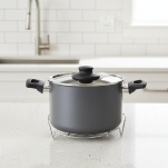 WKŁAD PODSTAWKA DO GARNKA GOTOWANIA PIECZENIA PASTERYZACJI RUSZT STALOWY 22CM - 4