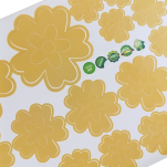 NAKLEJKI ŚCIENNE KWIATY I MOTYLE SAMOPRZYLEPNE DEKORACJE NA MEBLE I ŚCIANY ARKUSZ 60SZT JASNY BRĄZ - 4