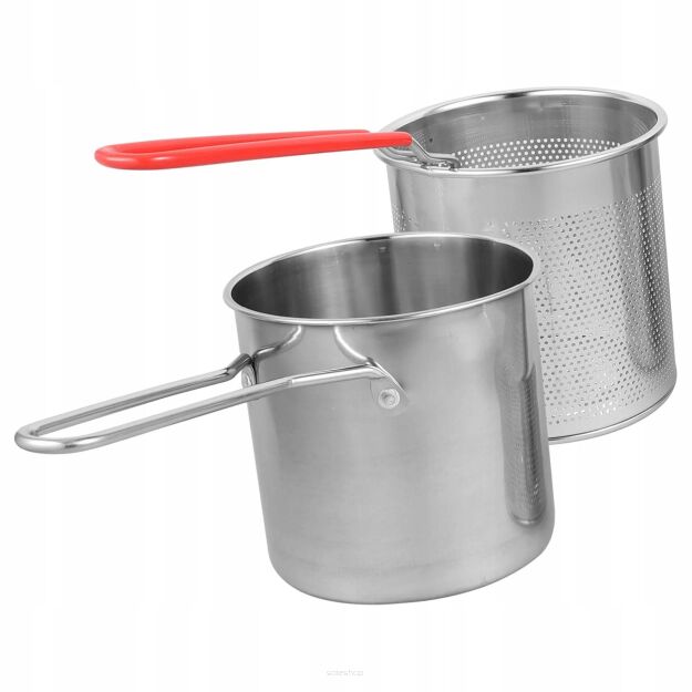 FRYTKOWNICA GARNEK Z KOSZEM SITKIEM DO GŁĘBOKIEGO SMAŻENIA FRYTEK 1200ML
