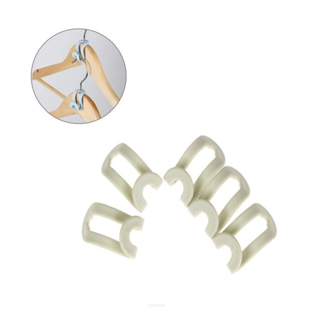 ZIELONE HACZYKI DO WIESZAKA NA UBRANIA PRZEDŁUŻKA ROZSZERZENIE DOKŁADKA DO WIESZAKA SOLIDNA ZESTAW 5SZT