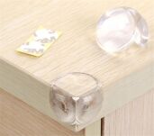 ZABEZPIECZENIE OSŁONKI SILIKONOWE NAROŻNIKÓW ROGÓW MEBLI STOŁU OSŁONA NA NAROŻNIKI KANTY OSTRE BRZEGI 4SZT - 9