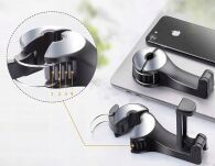 UCHWYT NA TELEFON SMARTFON DO SAMOCHODU WIESZAK DO AUTA NA ZAGŁÓWEK FOTEL - 9