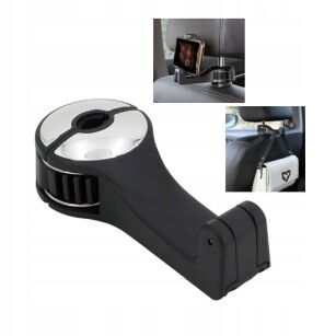 UCHWYT NA TELEFON SMARTFON DO SAMOCHODU WIESZAK DO AUTA NA ZAGŁÓWEK FOTEL