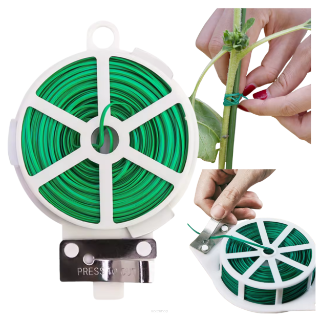 DRUT ŻYŁKA OGRODNICZA DO PĘDÓW PODWIĄZYWANIA ROŚLIN POMIDORÓW OGÓRKÓW FASOLI WINOROŚLI WINOGRON 50M