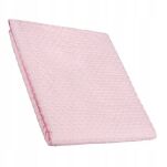 AKUKU KOCYK LETNI DO WÓZKA LEKKI KOC BAWEŁNIANY DLA NIEMOWLĄT NA WIOSNĘ LATO ŁÓŻECZKA 80x90 RÓŻ - 3