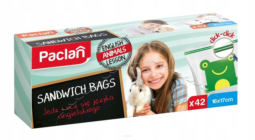 PACLAN WORECZKI ŚNIADANIOWE NA KANAPKI WORKI STRUNOWE DO MROŻENIA MROŻONKI WIELORAZOWE ZAMYKANE 42SZT