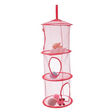 CZERWONY ORGANIZER WISZĄCY KOSZ PÓŁKA POJEMNIK NA ZABAWKI KLOCKI SKŁADANY DO SZAFY ZAWIESZANY SIMPLO