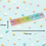 POJEMNIK KASETKA PUDEŁKO ORGANIZER TYGODNIOWY NA LEKI LEKARSTWA TABLETKI PIGUŁKI NA 7 DNI TYDZIEŃ PL - 4