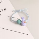 GUMKI GUMECZKI FROTKI KOLOROWE OZDOBY DO WŁOSÓW ELASTYCZNE ZESTAW DLA DZIEWCZYNKI KRÓLICZKI MIX 5SZT - 6